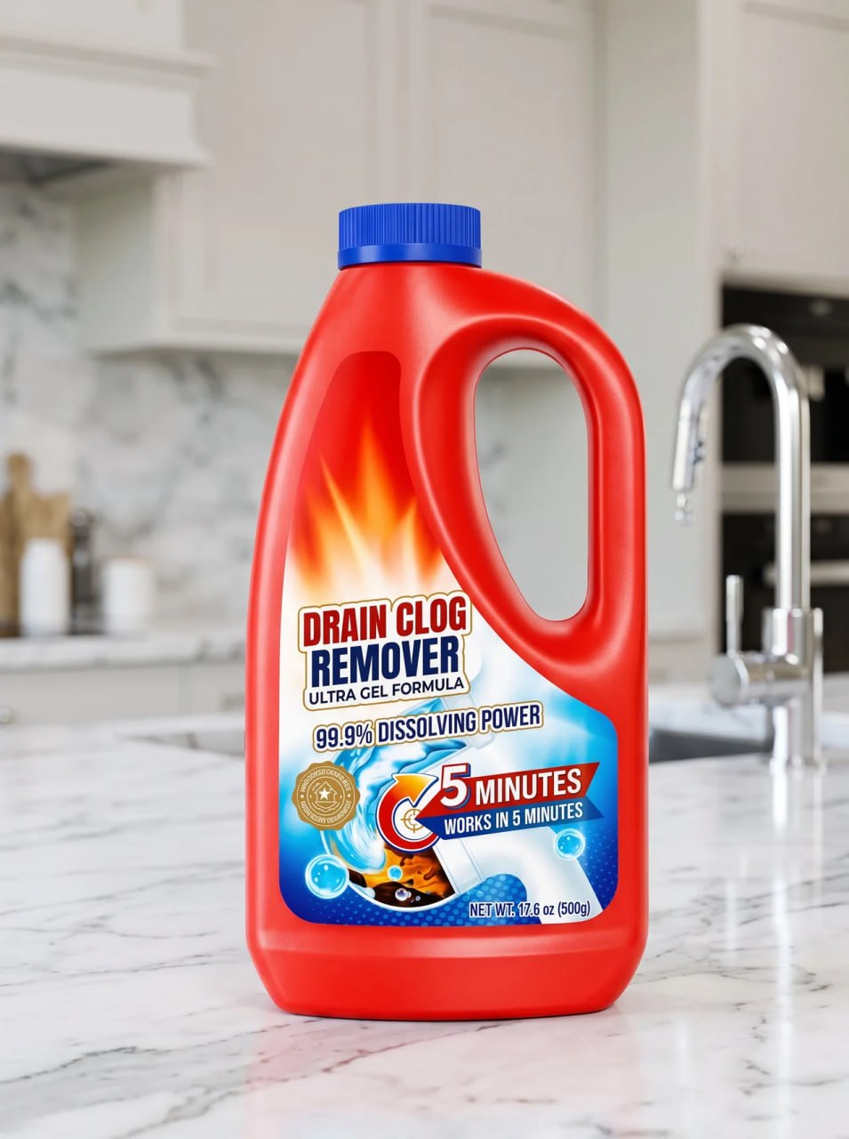 FlowMax 5-Minute Drain Clog Dissolver